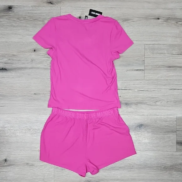 Steve Madden Vibrant Pink Women's Pajama Set - Picture 6 of 7
